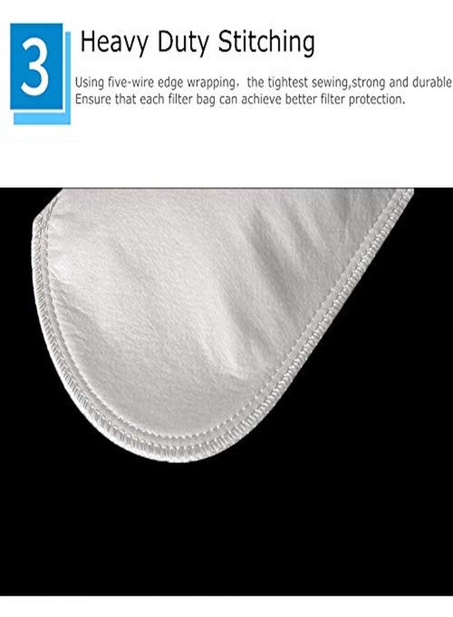 Honritone 4 Inch Ring Polypropylene Felt Filter Bag 5 Micron 4" x 9" Liquid Aquarium Filter Socks Size 3 - Pack of 2 (4" x 9", 5 Micron) - Image 5